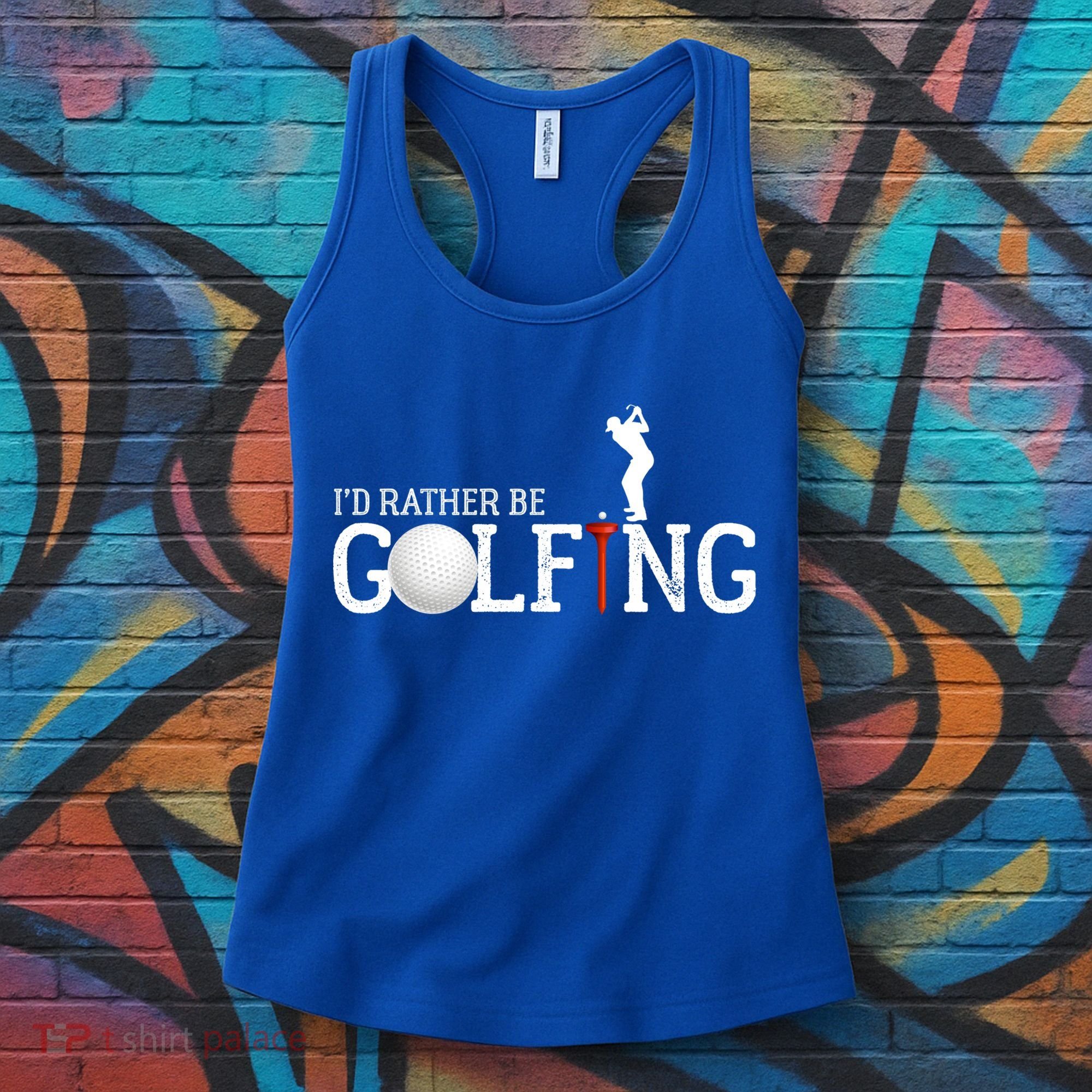 I’d Rather Be Golfing Golf Quotes Sayings Gift Women's Tank Top