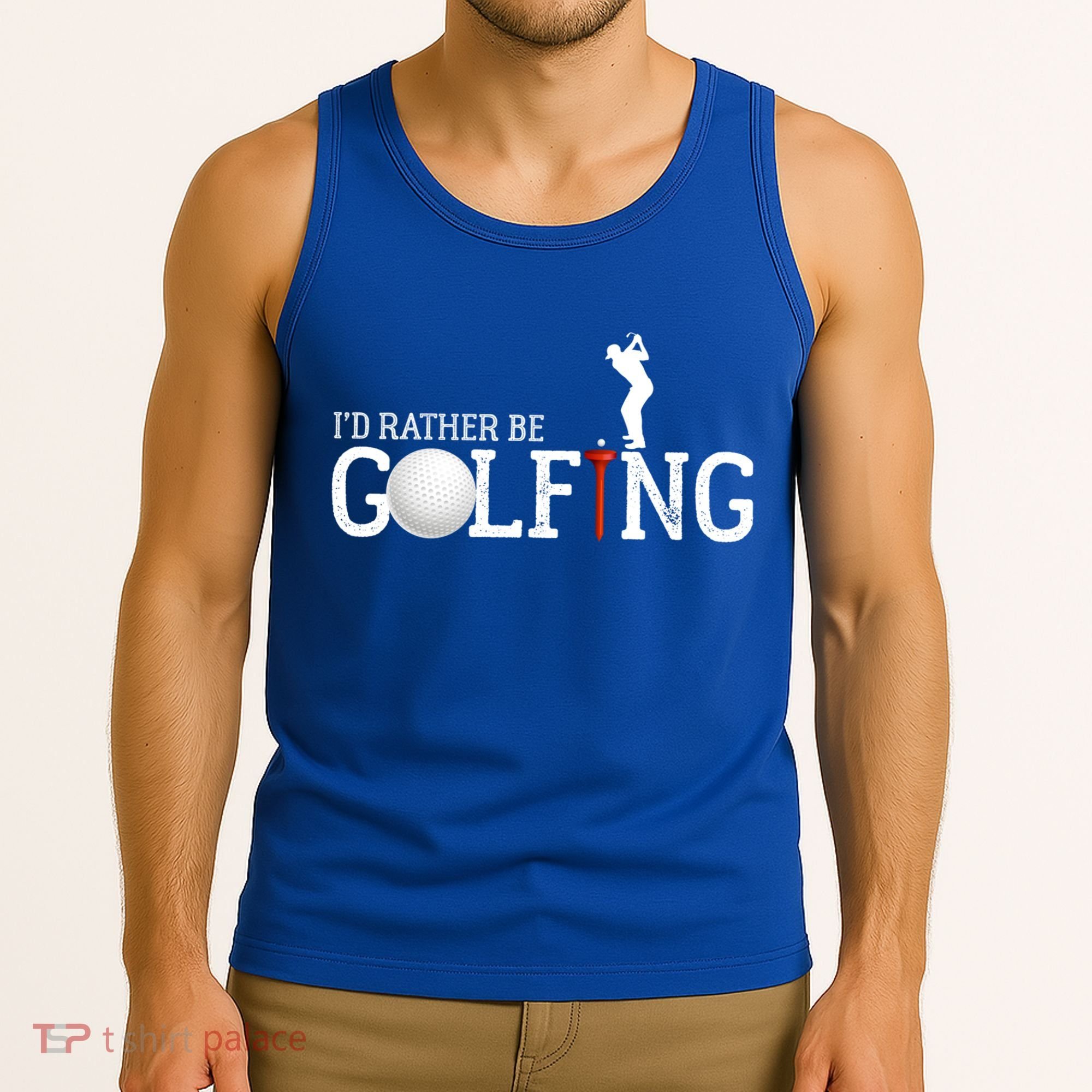I’d Rather Be Golfing Golf Quotes Sayings Gift Tank Top