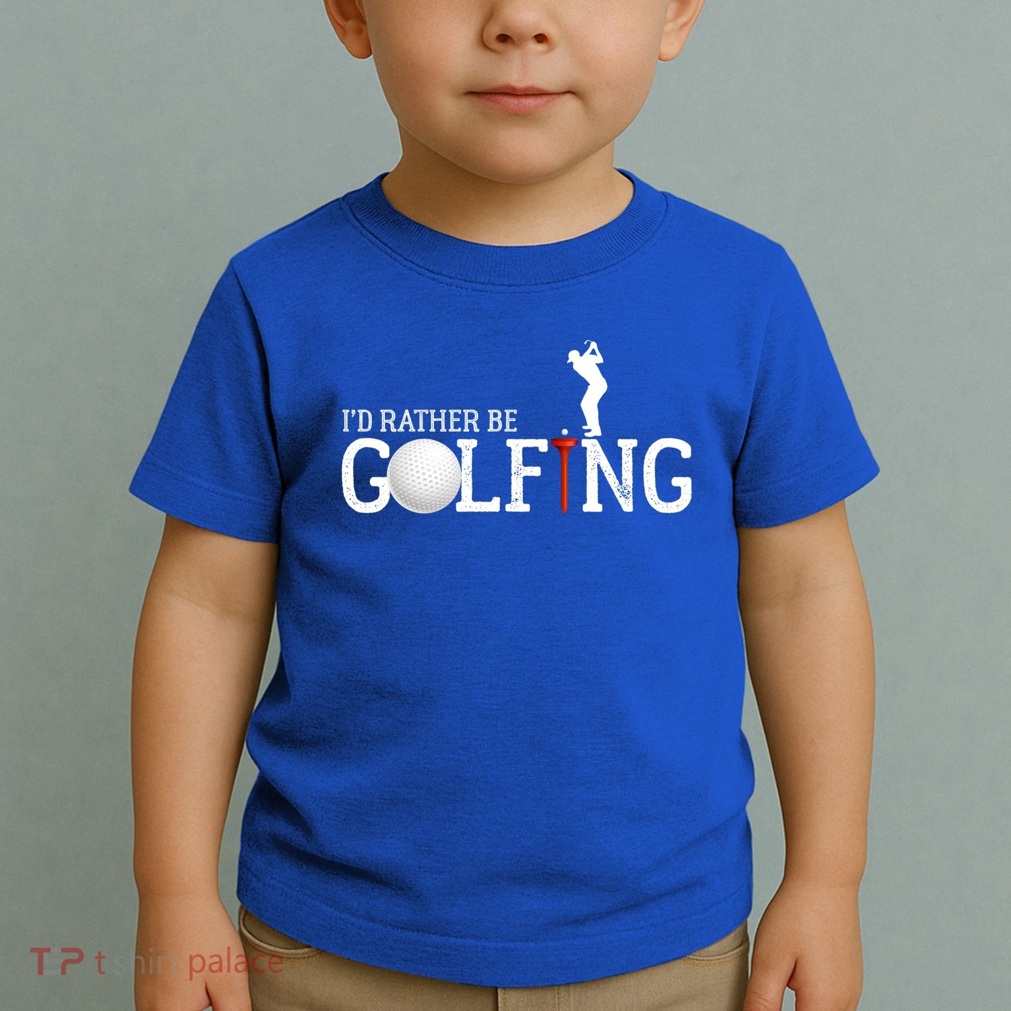 I’d Rather Be Golfing Golf Quotes Sayings Gift Toddler T-Shirt