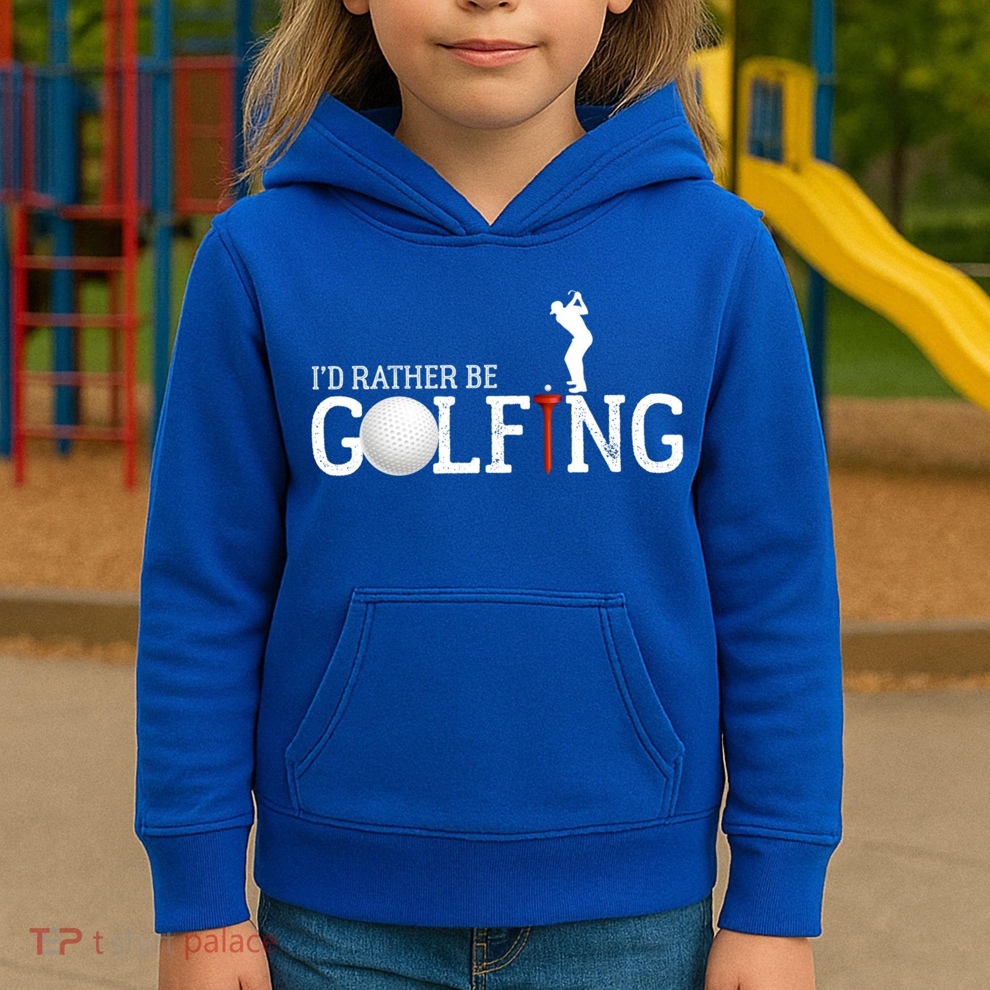 I’d Rather Be Golfing Golf Quotes Sayings Gift Kids Hoodie
