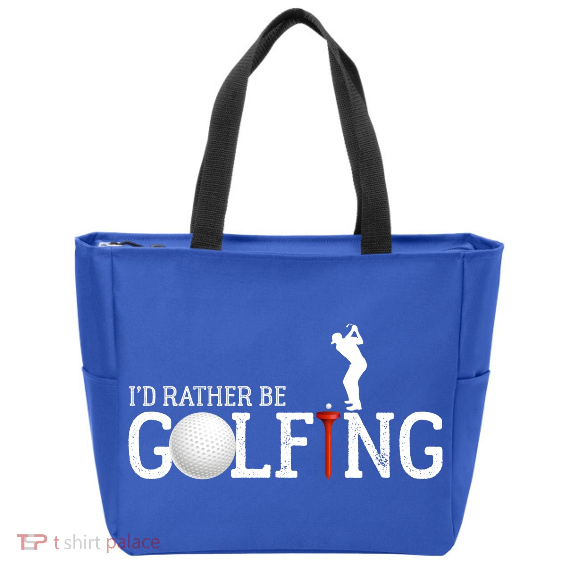 I’d Rather Be Golfing Golf Quotes Sayings Gift Tote Bag
