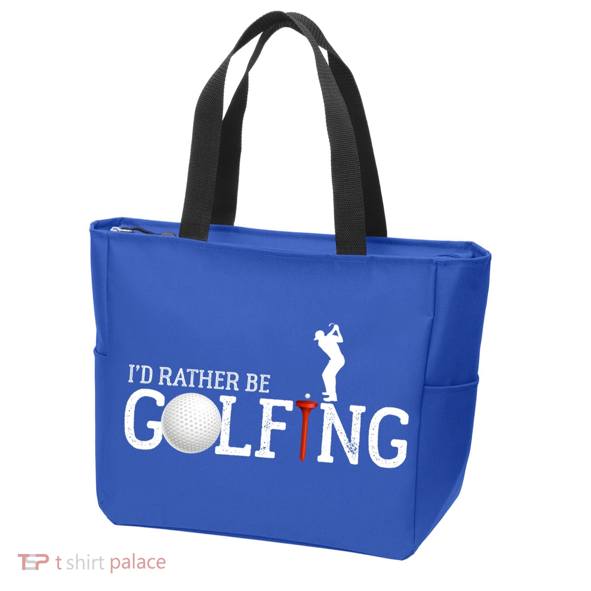 I’d Rather Be Golfing Golf Quotes Sayings Gift Tote Bag