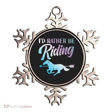 Id Rather Be Riding Horse Rider Equestrian Ornament