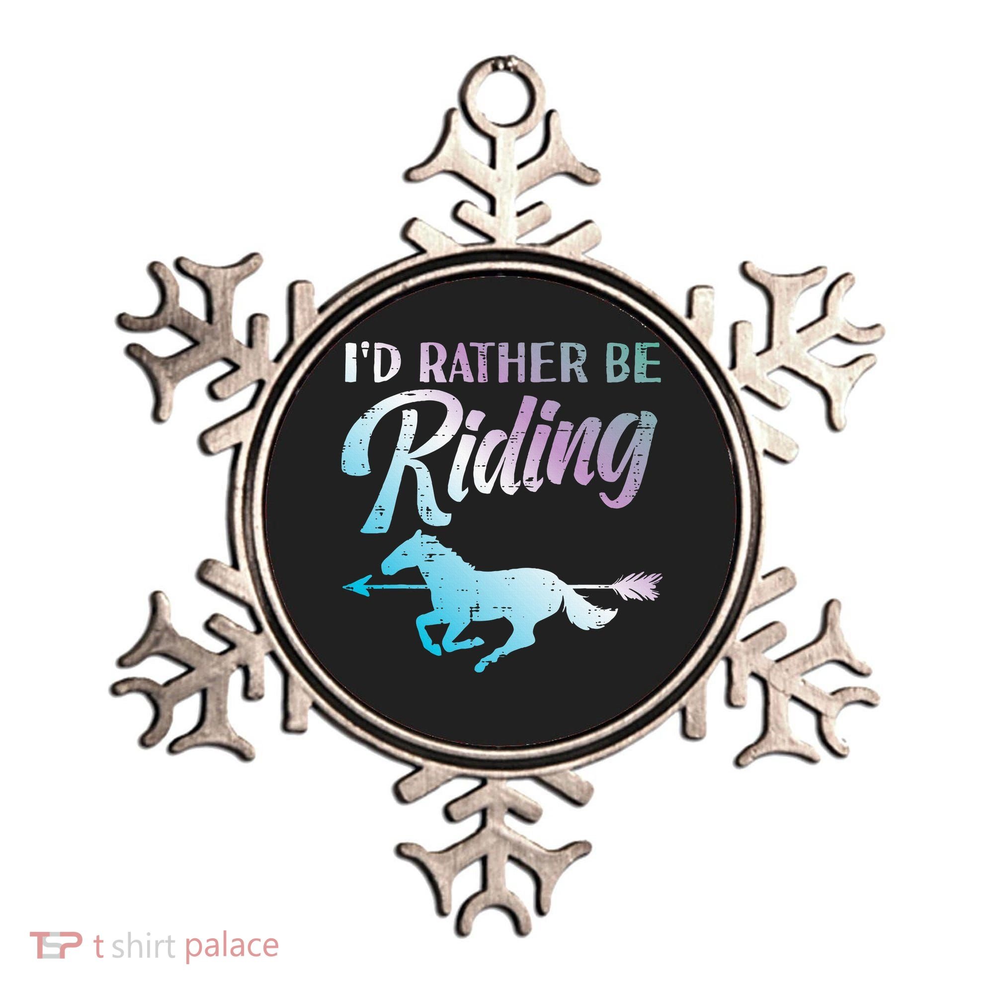 Id Rather Be Riding Horse Rider Equestrian Ornament