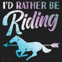 Id Rather Be Riding Horse Rider Equestrian Golf Towel thumb 3