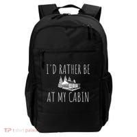I'd Rather Be At My Cabin Mountain Life Backpack thumb 0