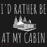 I'd Rather Be At My Cabin Mountain Life Toddler Hoodie thumb 2