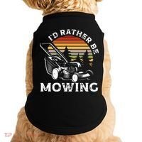 Id Rather Be Mowing Lawn Mowing Gardener Doggie Tank thumb 0