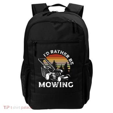 Id Rather Be Mowing Lawn Mowing Gardener Backpack