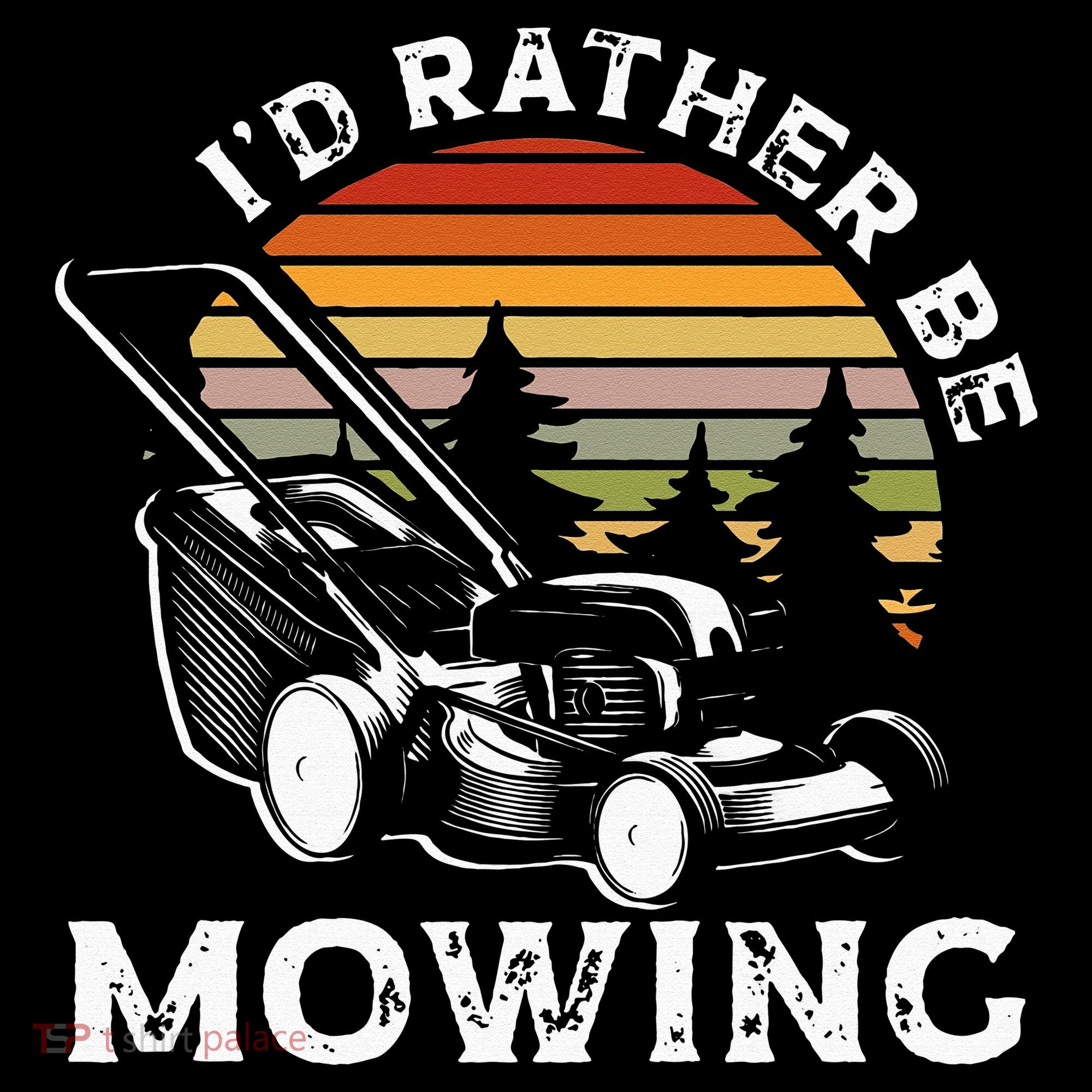 Id Rather Be Mowing Lawn Mowing Gardener Ornament
