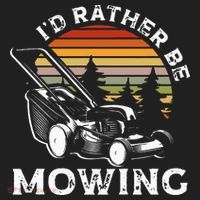 Id Rather Be Mowing Lawn Mowing Gardener Hat thumb 2