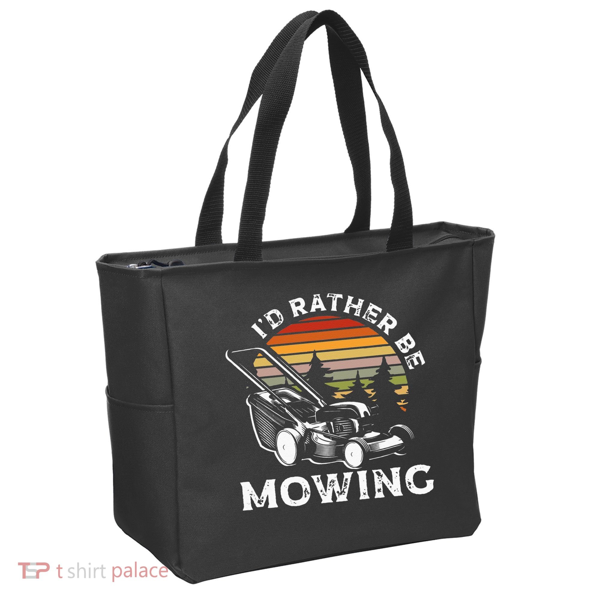 Id Rather Be Mowing Lawn Mowing Gardener Tote Bag