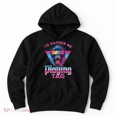 ID Rather Be Playing Tag Gorilla Vr Monke Gamer Hoodie