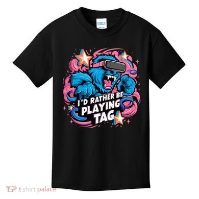 Id Rather Be Playing Tag Gorilla Kids T-Shirt