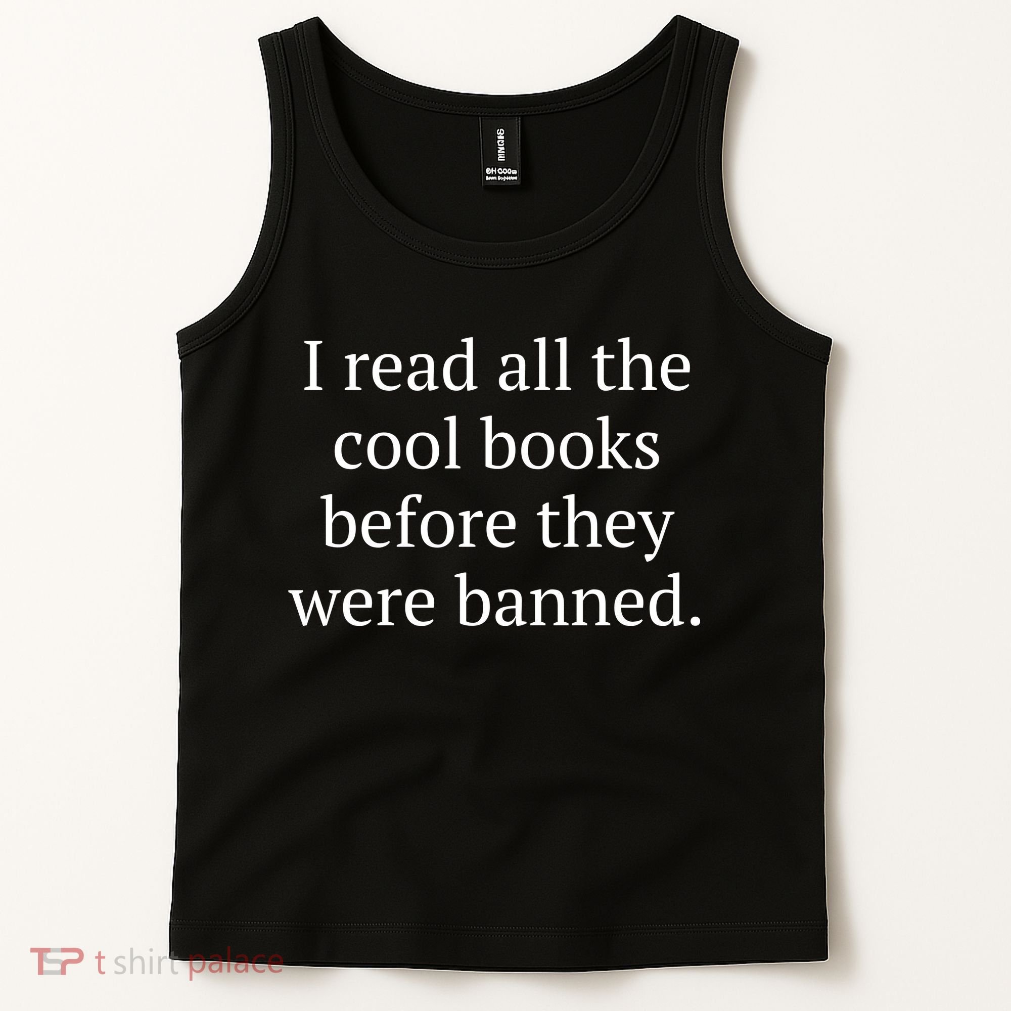 I Read Banned Books Cool Old Bibliophile Tank Top