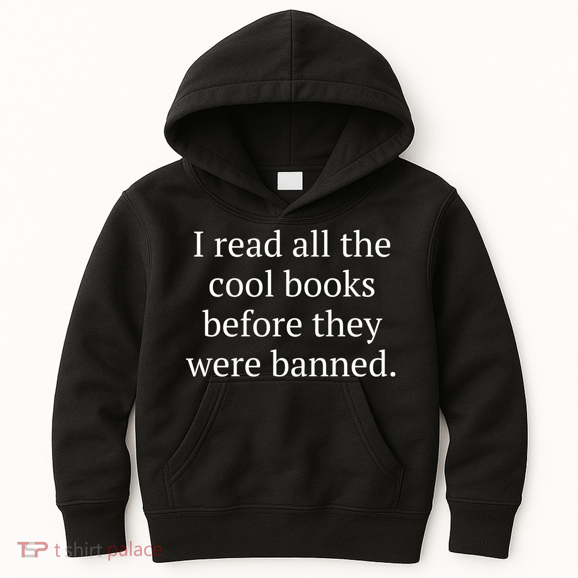 I Read Banned Books Cool Old Bibliophile Kids Hoodie