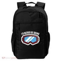 Id Rather Be Skiing Ski Goggles Gift Backpack thumb 0