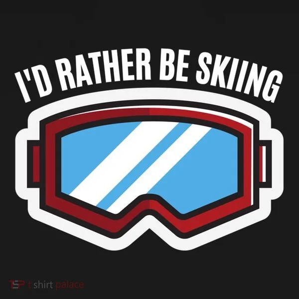 Id Rather Be Skiing Ski Goggles Gift Bucket Hat