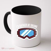 Id Rather Be Skiing Ski Goggles Gift Coffee Mug thumb 0