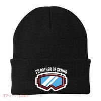 Id Rather Be Skiing Ski Goggles Gift Beanie thumb 0