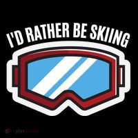 Id Rather Be Skiing Ski Goggles Gift Ornament thumb 1