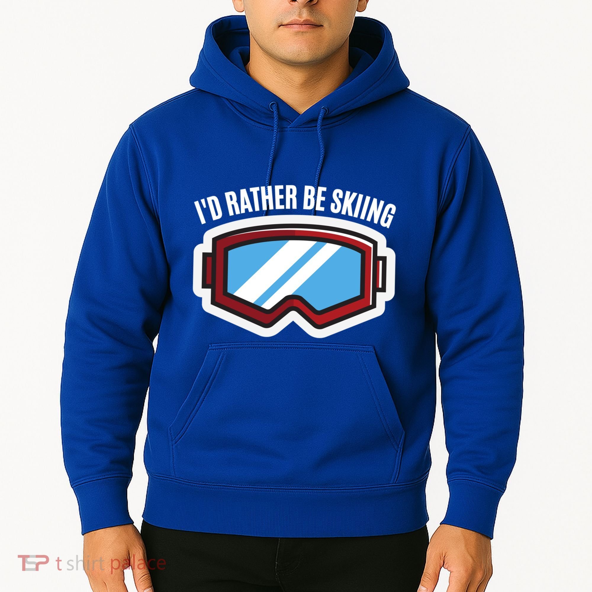 Id Rather Be Skiing Ski Goggles Gift Hoodie