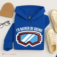 Id Rather Be Skiing Ski Goggles Gift Hoodie thumb 4