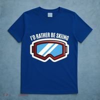 Id Rather Be Skiing Ski Goggles Gift T-Shirt thumb 5
