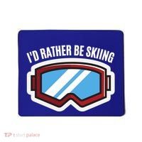 Id Rather Be Skiing Ski Goggles Gift Mousepad thumb 0