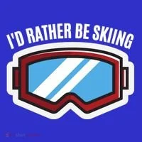 Id Rather Be Skiing Ski Goggles Gift Women's Tank Top thumb 5