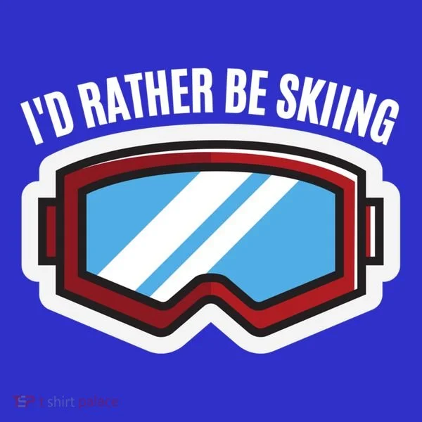 Id Rather Be Skiing Ski Goggles Gift Women's Tank Top