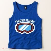 Id Rather Be Skiing Ski Goggles Gift Tank Top thumb 2