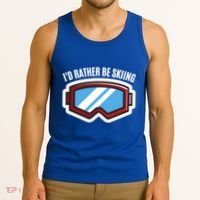 Id Rather Be Skiing Ski Goggles Gift Tank Top thumb 3