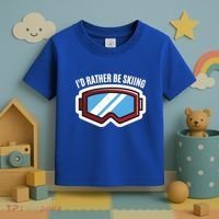 Id Rather Be Skiing Ski Goggles Gift Toddler T-Shirt thumb 3