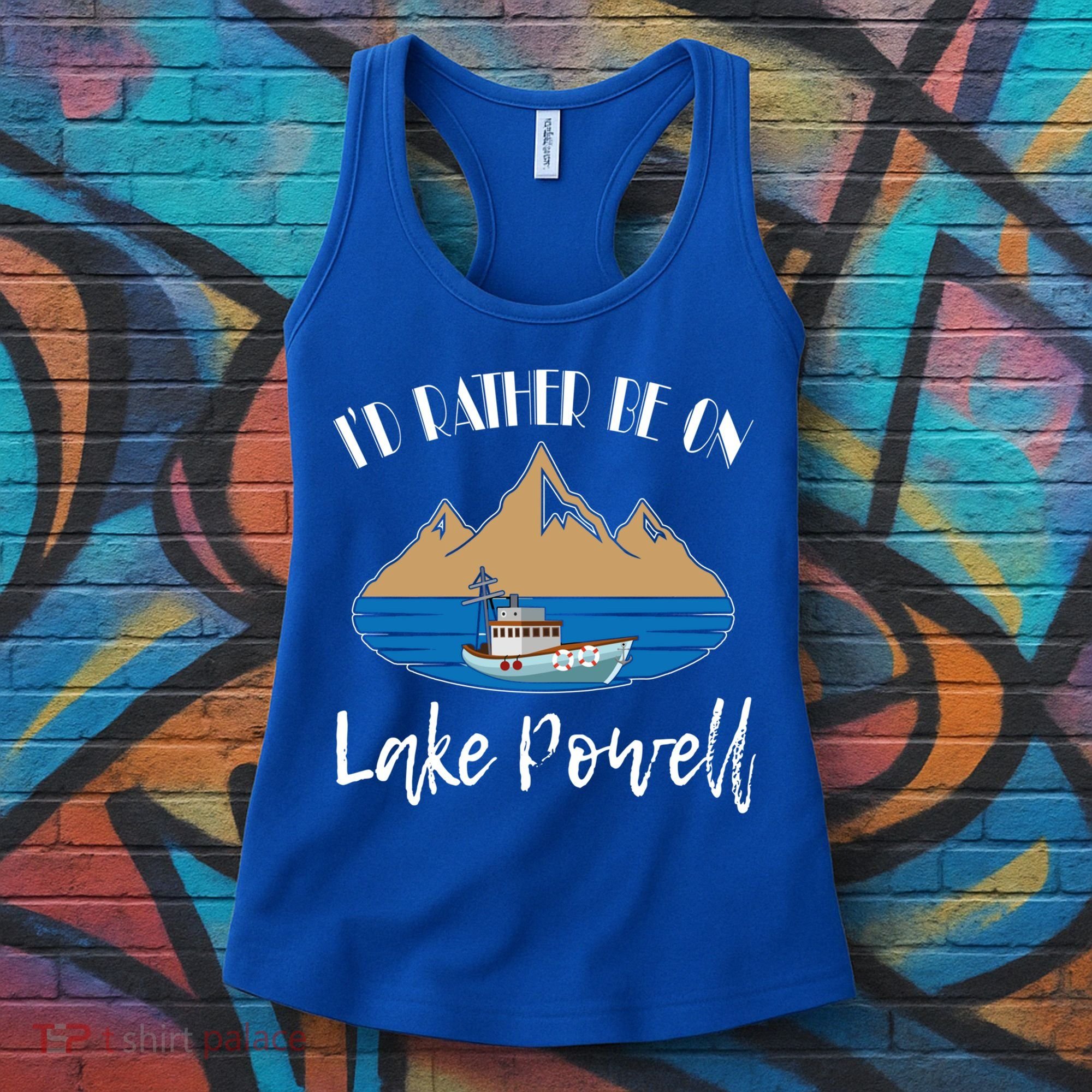 I'd Rather Be On Lake Powell Family Vacation Cute Gift Women's Tank Top