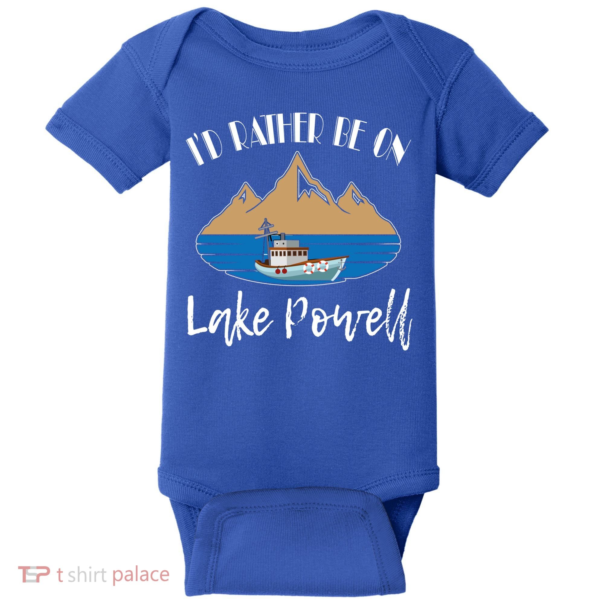 I'd Rather Be On Lake Powell Family Vacation Cute Gift Baby Bodysuit