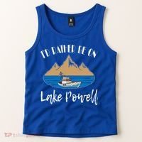 I'd Rather Be On Lake Powell Family Vacation Cute Gift Tank Top thumb 2