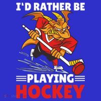 I'd Rather Be Playing Hockey With A Dragon For Hockey Great Gift Women's Long Sleeve Shirt thumb 2