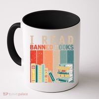 I Read Banned Books Reader Bookworm Gift Coffee Mug thumb 0