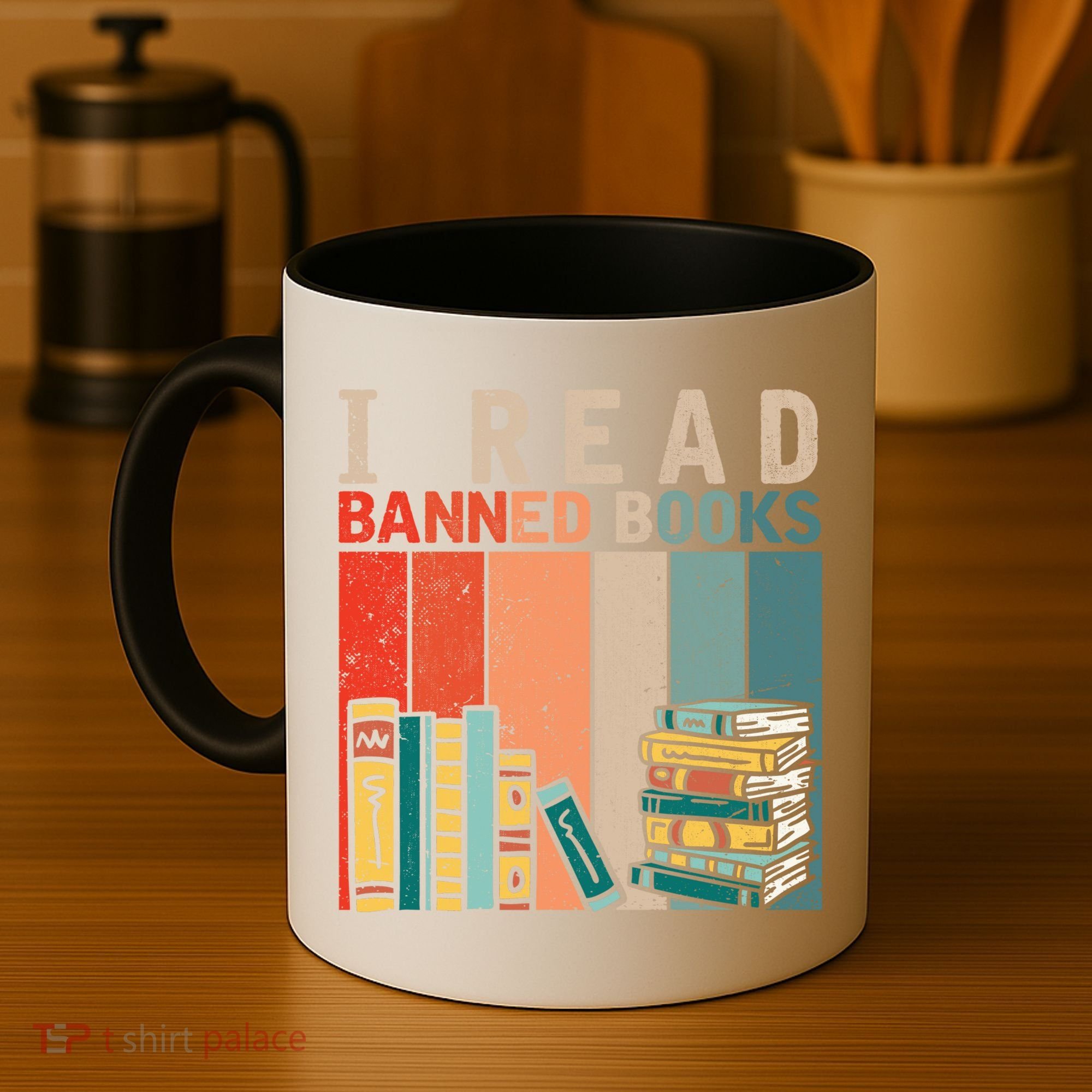 I Read Banned Books Reader Bookworm Gift Coffee Mug
