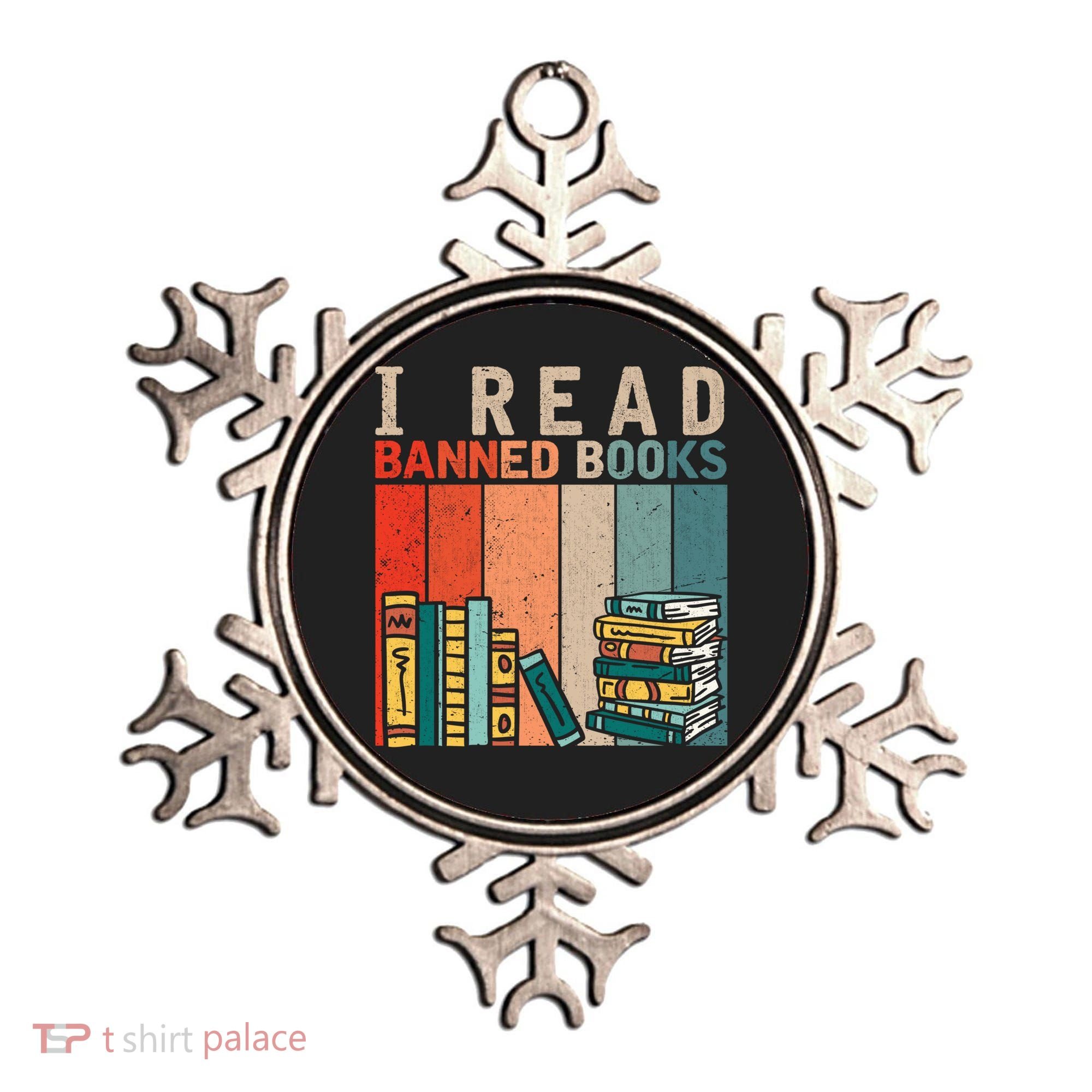 I Read Banned Books Reader Bookworm Gift Ornament
