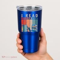I Read Banned Books Reader Bookworm Gift Tumbler thumb 2