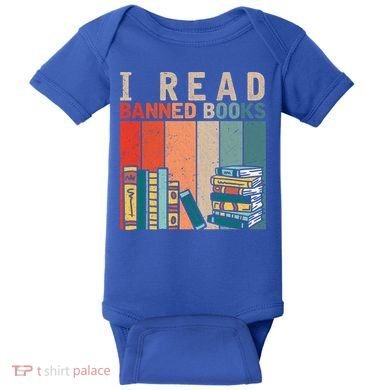 I Read Banned Books Reader Bookworm Gift Baby Bodysuit