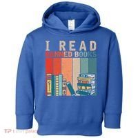 I Read Banned Books Reader Bookworm Gift Toddler Hoodie thumb 0