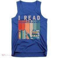 I Read Banned Books Reader Bookworm Gift Tank Top thumb 0