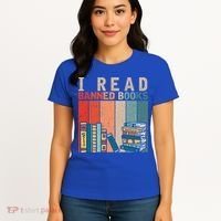 I Read Banned Books Reader Bookworm Gift Women's T-Shirt thumb 4