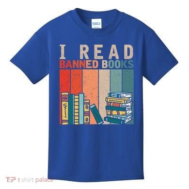 I Read Banned Books Reader Bookworm Gift Kids T-Shirt