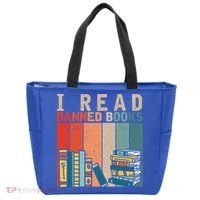 I Read Banned Books Reader Bookworm Gift Tote Bag thumb 0