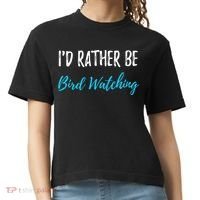 I'd Rather Be Bird Watching Funny Bird Watcher Gift Comfort Colors Boxy T-Shirt thumb 0