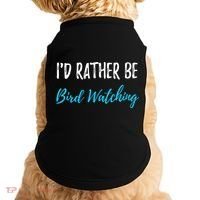 I'd Rather Be Bird Watching Funny Bird Watcher Gift Doggie Tank thumb 0